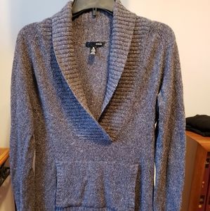 Marled shawl-collar sweater